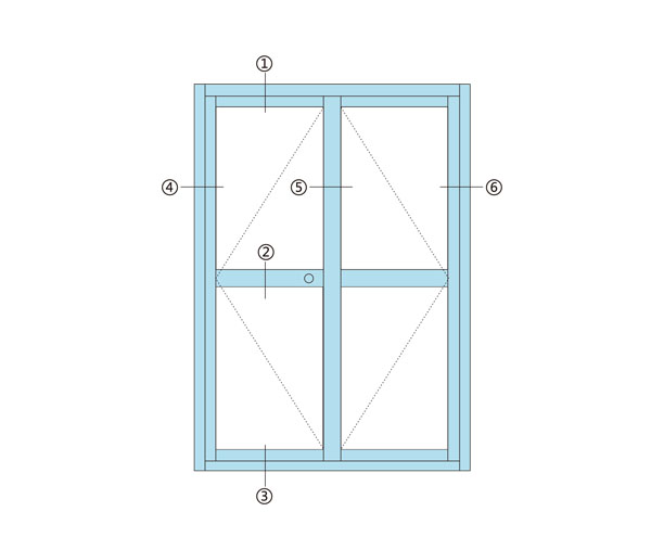 鋁合金平開窗 鋁合金平開窗